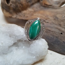 Bague MALACHITE - Argent 925