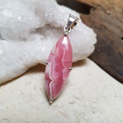 Pendentif RHODOCHROSITE - Serti...