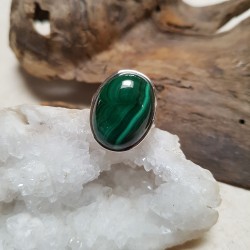 Bague MALACHITE - Argent 925