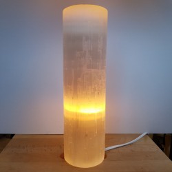 LAMPE DE Sélénite Cylindre 30cm