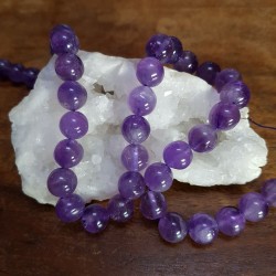 Perle  AMETHYSTE 10mm / Fil entier