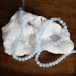 Perle  AIGUE MARINE 5mm / Fil...
