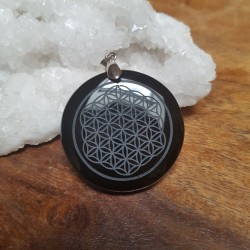 Pendentif  OBSIDIENNE Noire...
